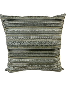 Dark brown stripe throw pillow 16x16