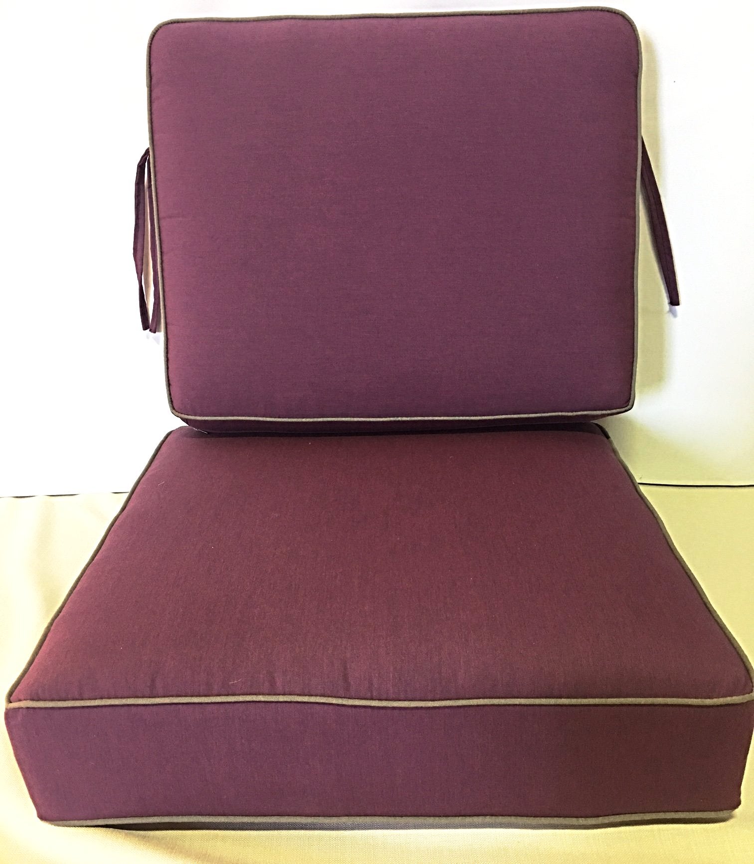2pc Sunbrella 4" Cushion $179.00, 6 sizes